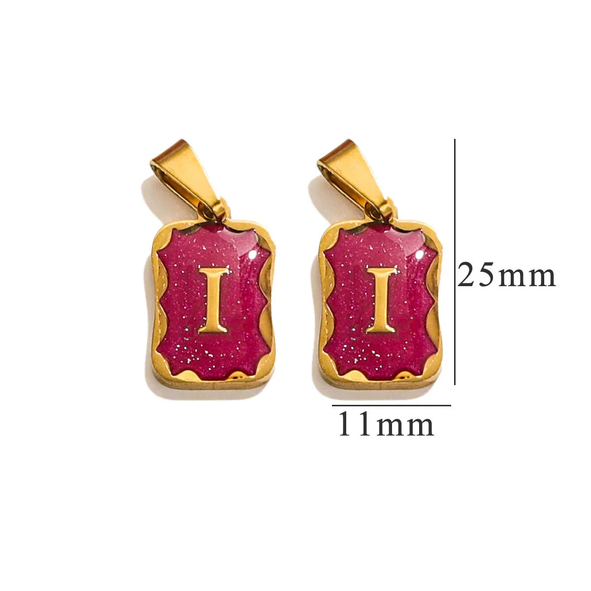 Wholesale Stainless Steel Geometric Square Pendant Necklace Electroplated Women's Niche Design Diy Accessories - Image 14