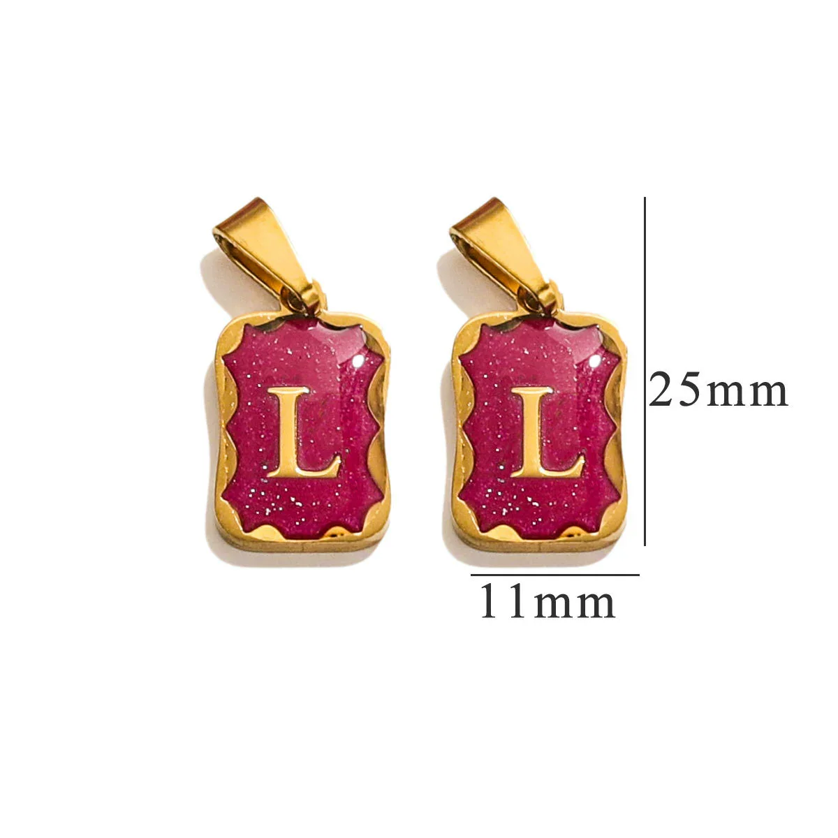 Wholesale Stainless Steel Geometric Square Pendant Necklace Electroplated Women's Niche Design Diy Accessories - Image 17