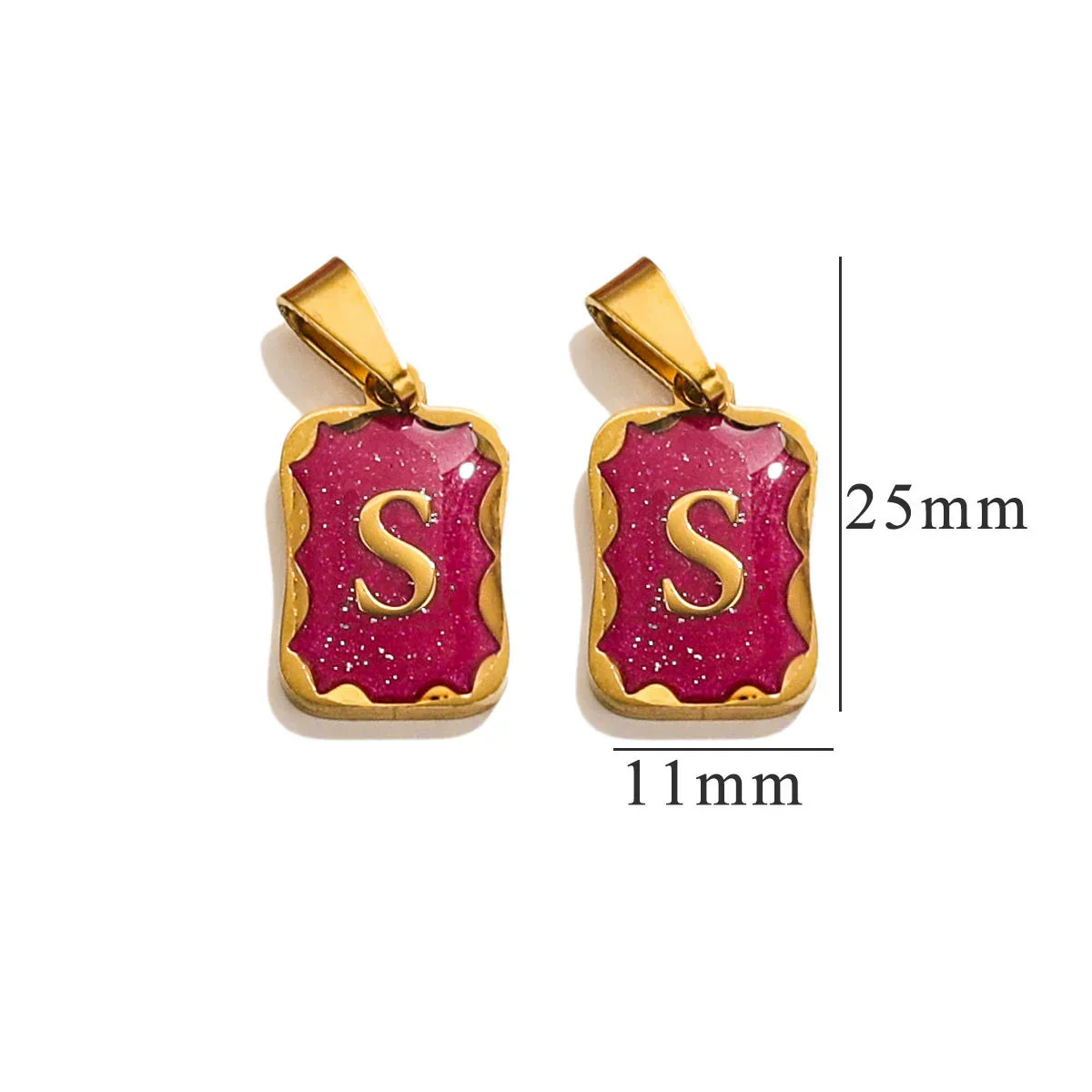 Wholesale Stainless Steel Geometric Square Pendant Necklace Electroplated Women's Niche Design Diy Accessories - Image 24