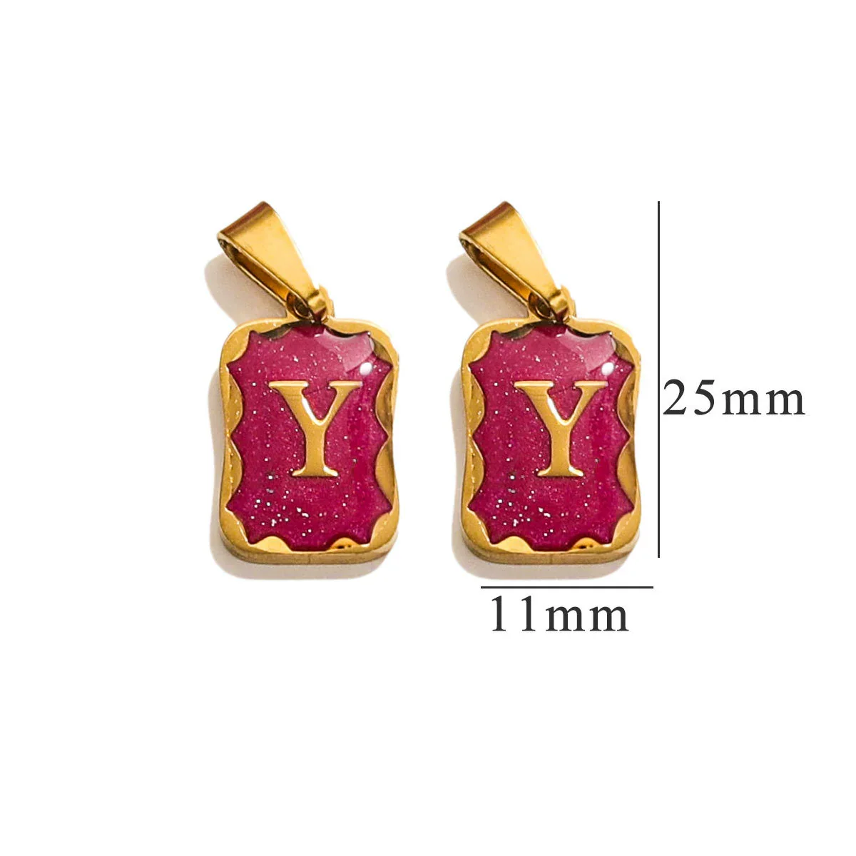 Wholesale Stainless Steel Geometric Square Pendant Necklace Electroplated Women's Niche Design Diy Accessories - Image 30