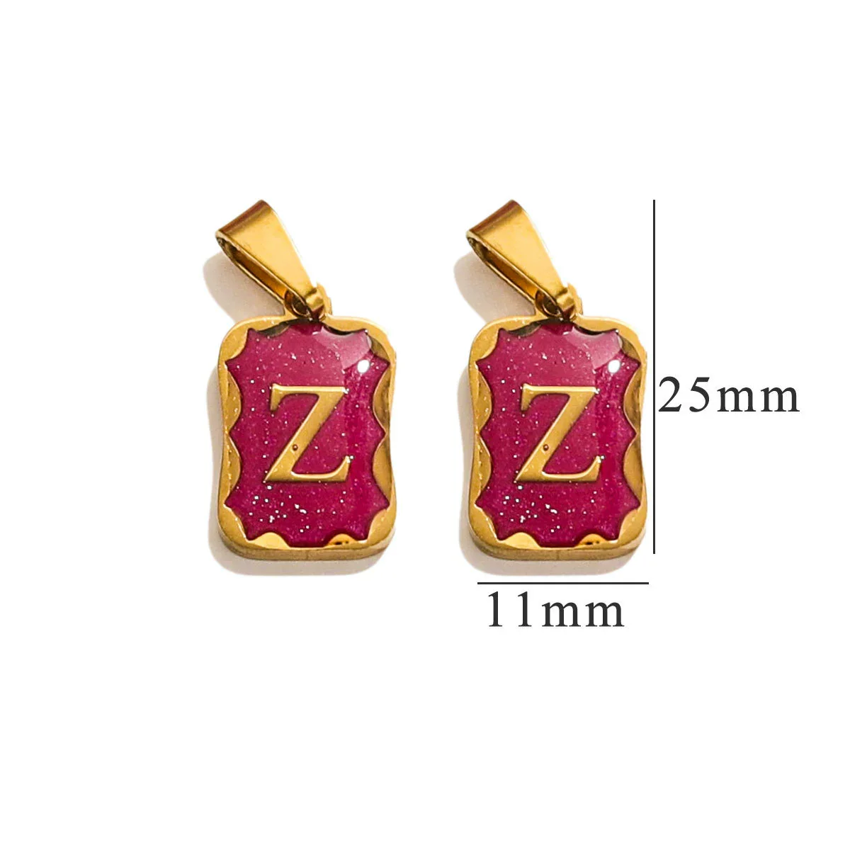 Wholesale Stainless Steel Geometric Square Pendant Necklace Electroplated Women's Niche Design Diy Accessories - Image 31