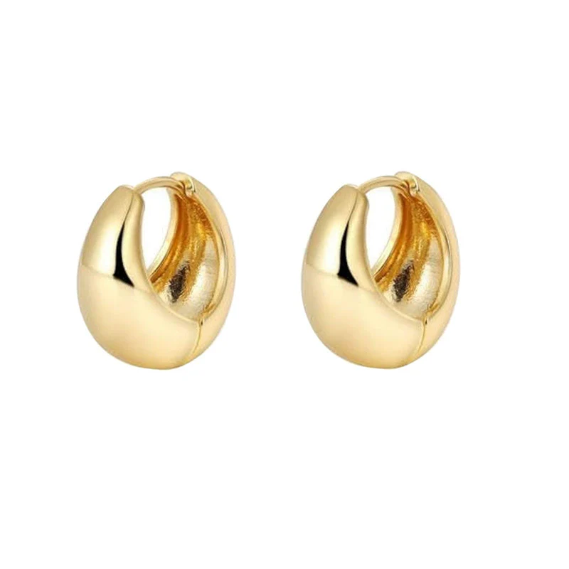 Wholesale Stainless Steel Geometric Star Shape Open Earrings Real Gold Electroplated For Women - Image 9