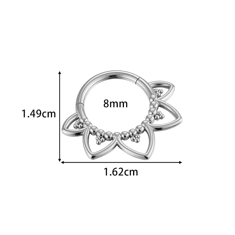 Wholesale Stainless Steel Geometric Tassel Ring And Earrings Jewelry Electroplated For Unisex Piercing - Image 11