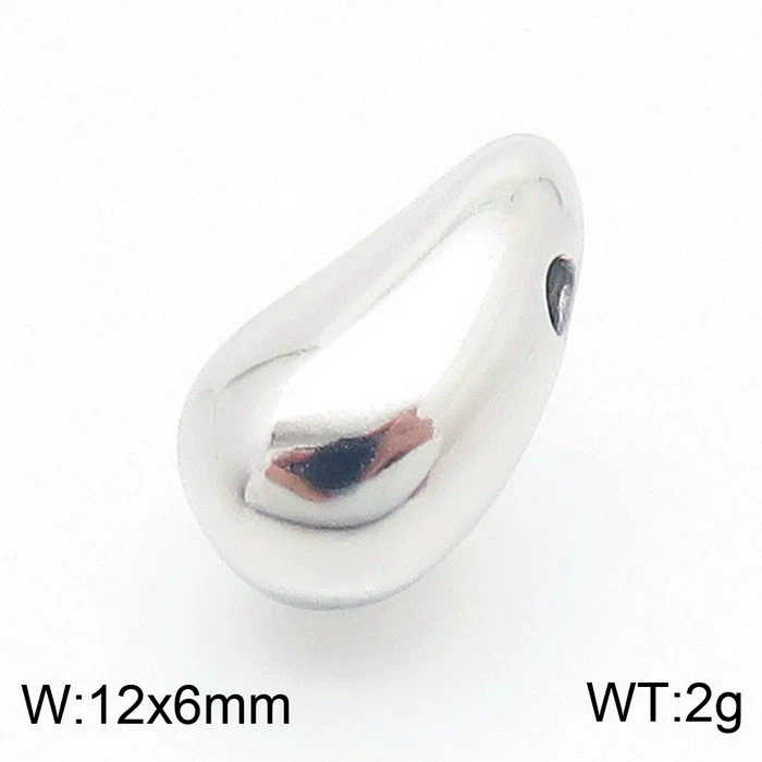 Wholesale Stainless Steel Geometric Water Drop Stud Earrings And Solid Necklace With Electroplating - Image 18