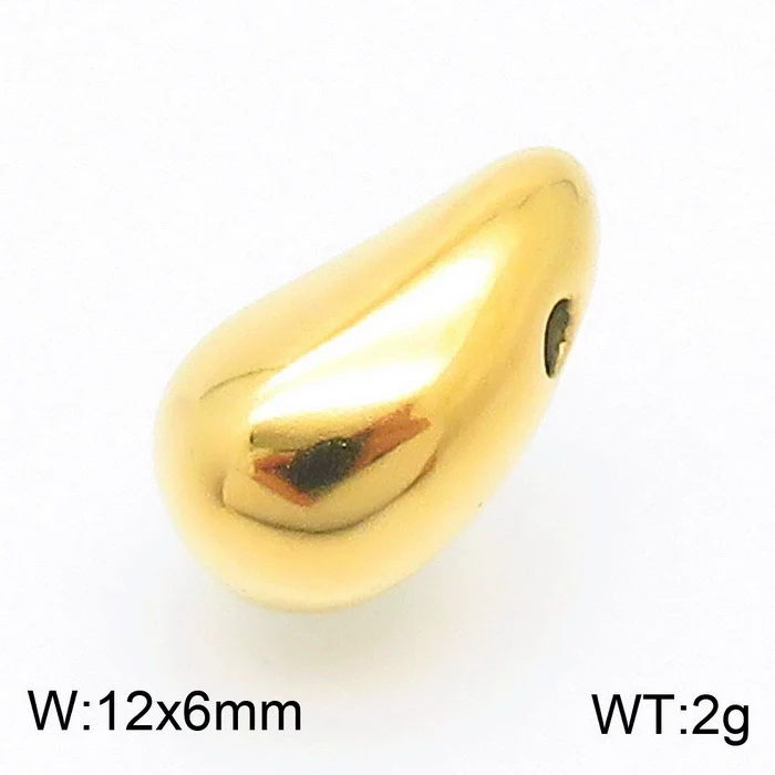 Wholesale Stainless Steel Geometric Water Drop Stud Earrings And Solid Necklace With Electroplating - Image 19