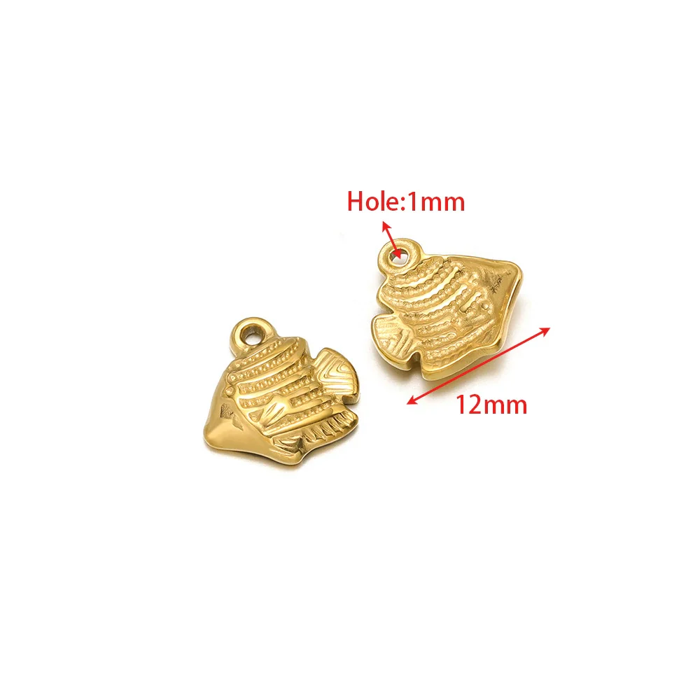Wholesale Stainless Steel Gold Plated Crab Fish Animal Pendant For Sweater Bracelet Necklace Accessories With Shell Crab Pattern And Electroplating Process - Image 14