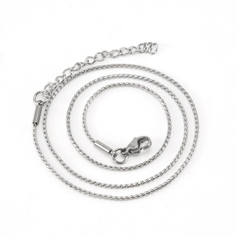 Wholesale 316L Stainless Steel Gold Plated Geometric S Chain Necklace - Image 12