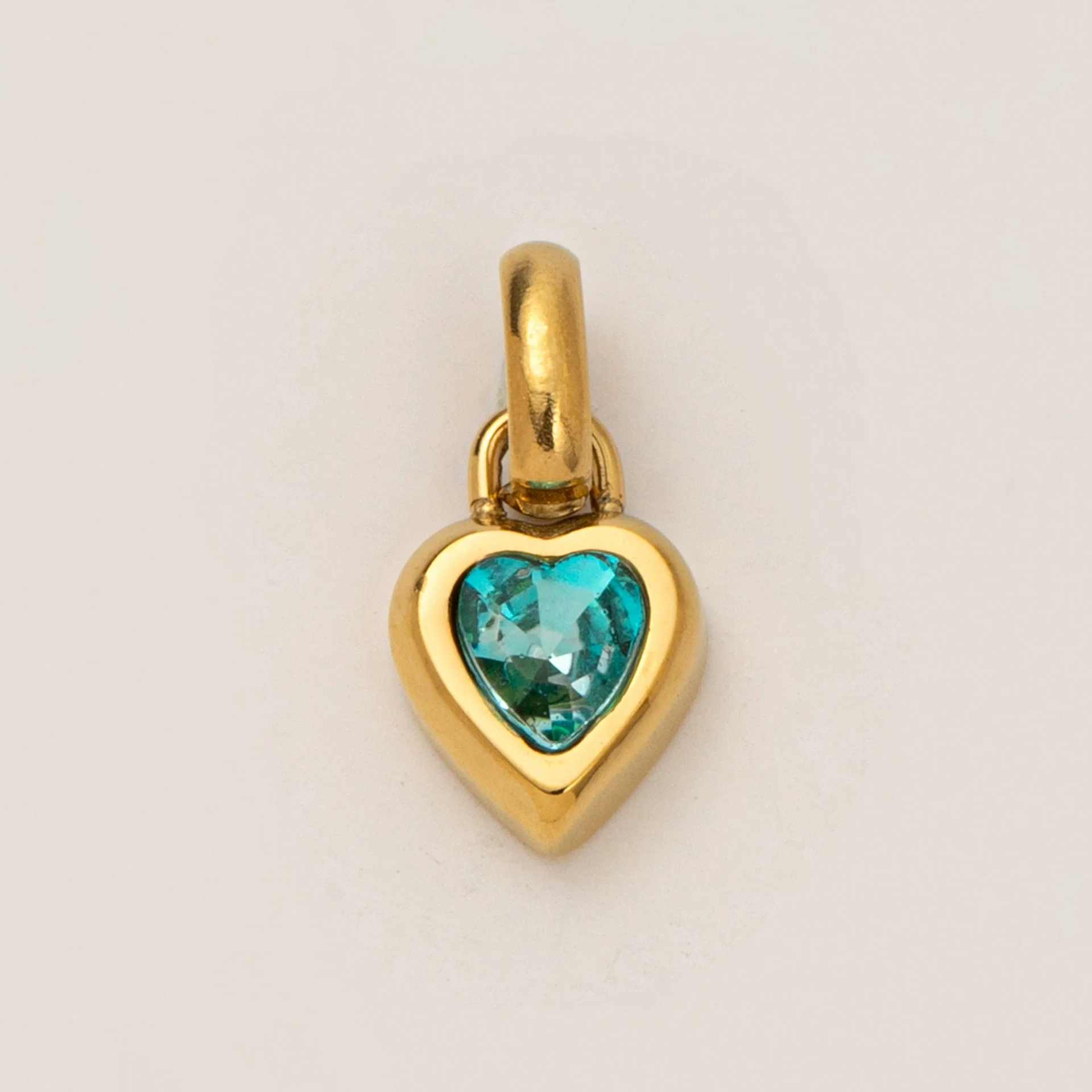 Wholesale Stainless Steel Heart Pendant Necklace With Mixed Gemstone Setting And Electroplating For Women - Image 17