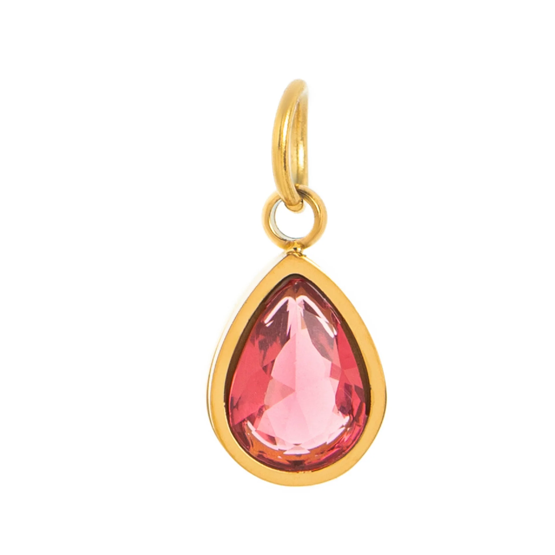Wholesale Stainless Steel Heart Pendant Necklace With Mixed Gemstone Setting And Electroplating For Women - Image 24