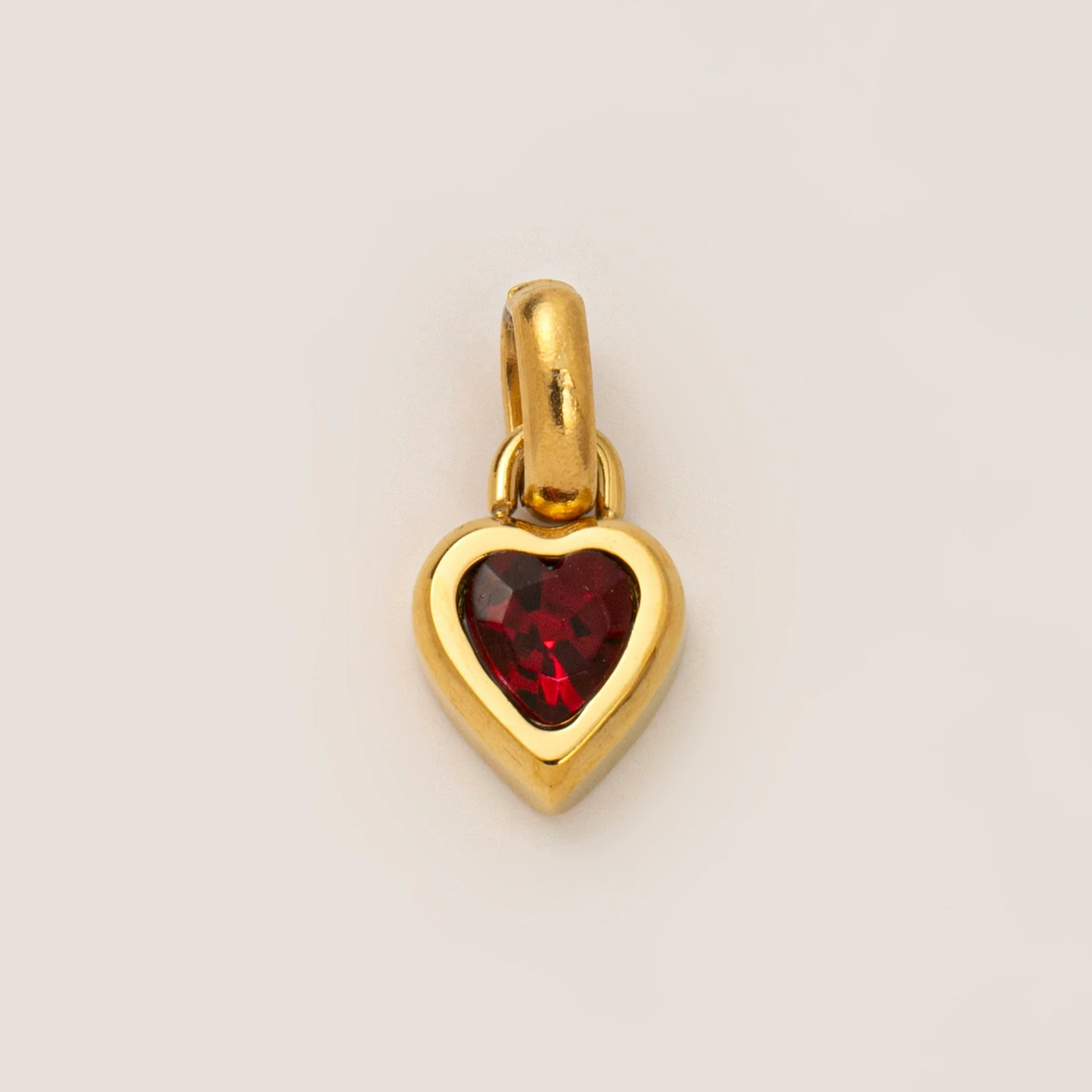 Wholesale Stainless Steel Heart Pendant Necklace With Mixed Gemstone Setting And Electroplating For Women - Image 6