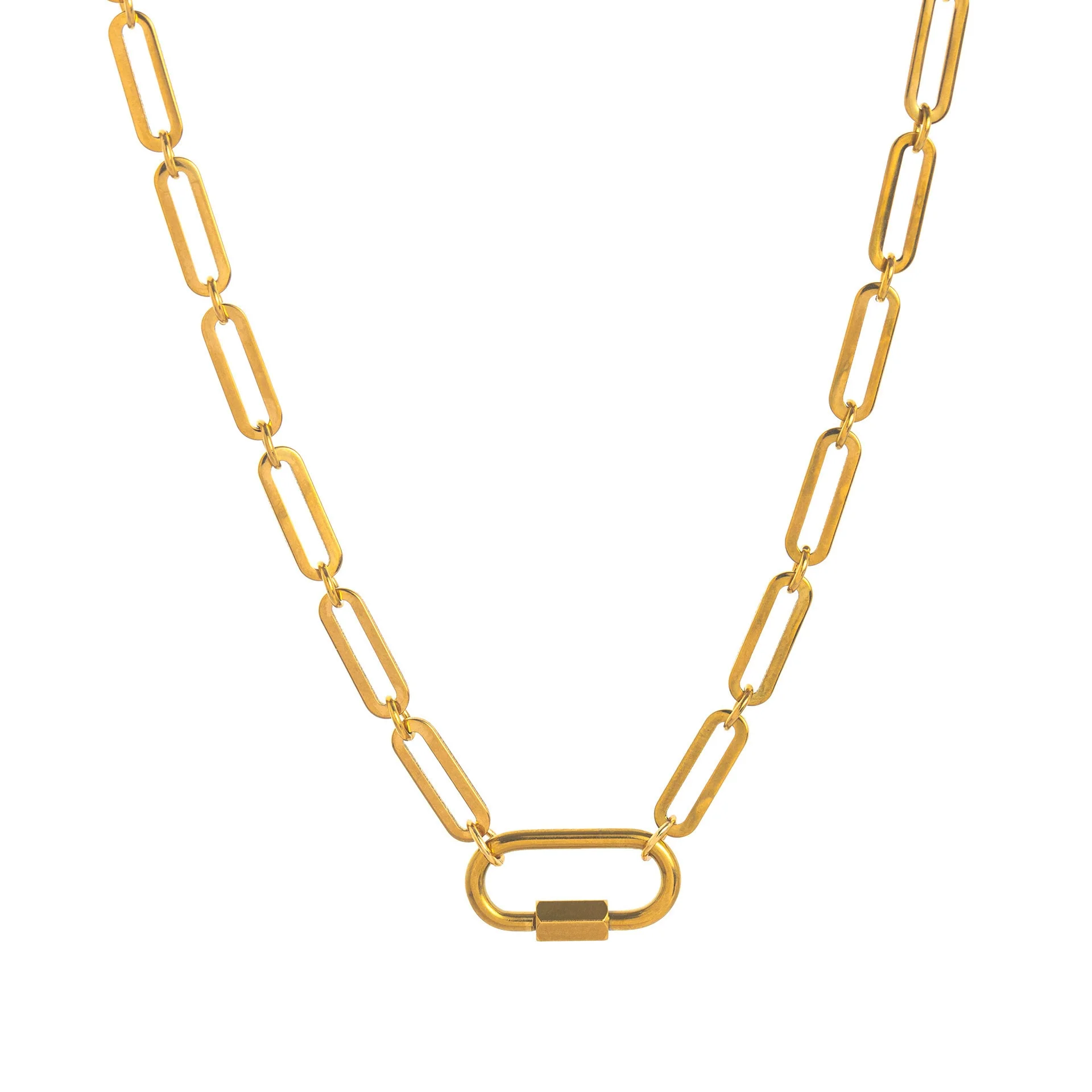 Wholesale Stainless Steel Heart Pendant Necklace With Mixed Gemstone Setting And Electroplating For Women - Image 75