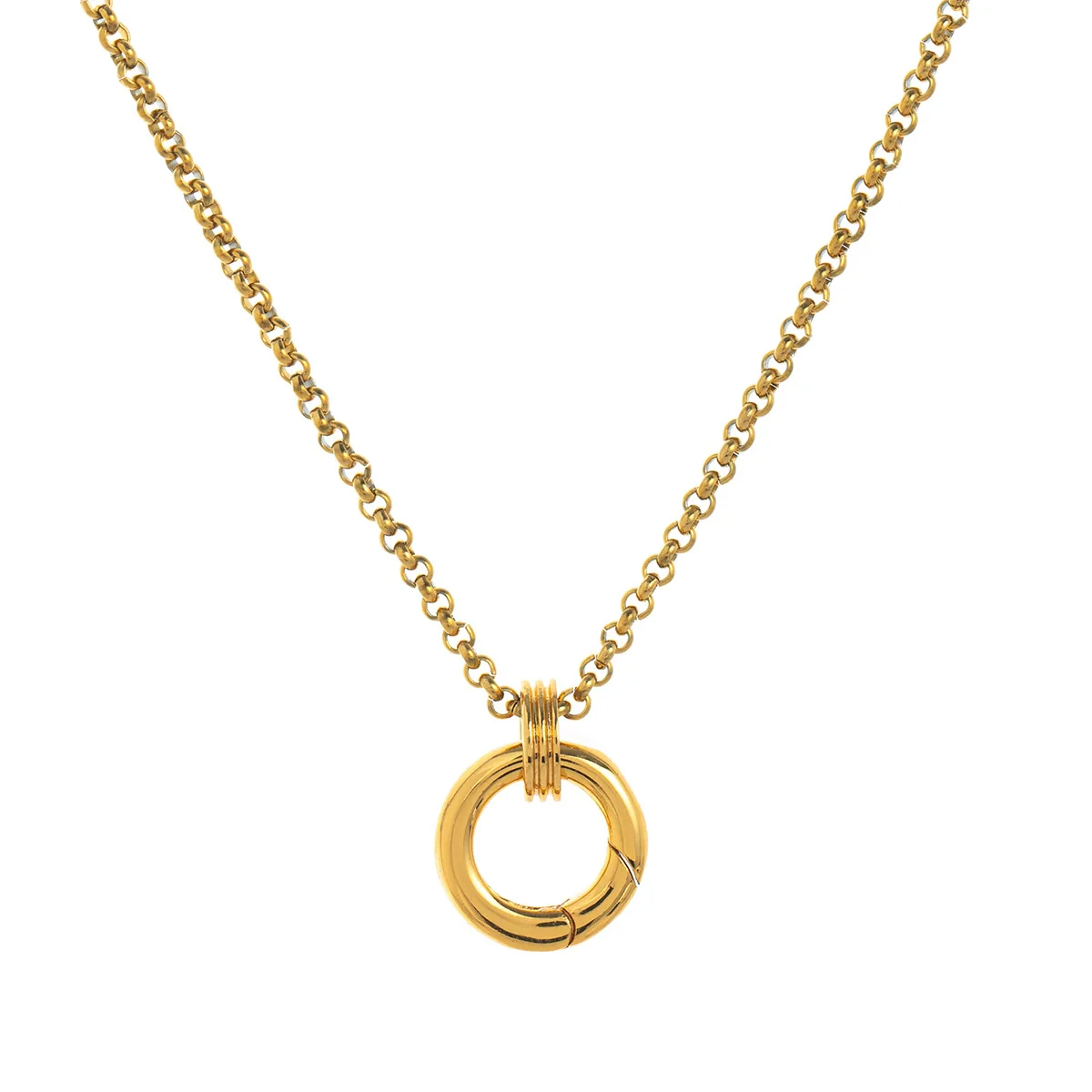 Wholesale Stainless Steel Heart Pendant Necklace With Mixed Gemstone Setting And Electroplating For Women - Image 77