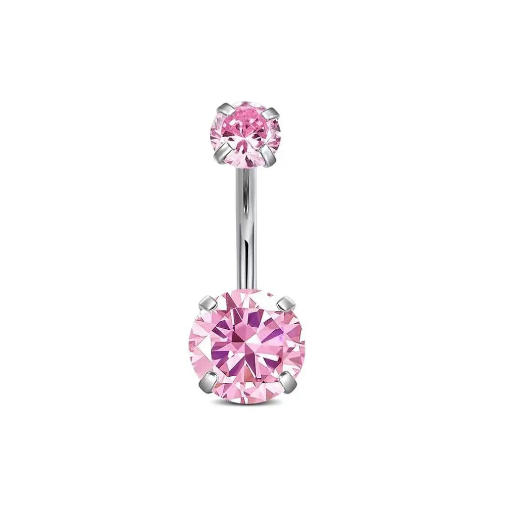 Wholesale Stainless Steel Heart Shape Electroplating Navel Ring Body Piercing Jewelry For Unisex - Image 9