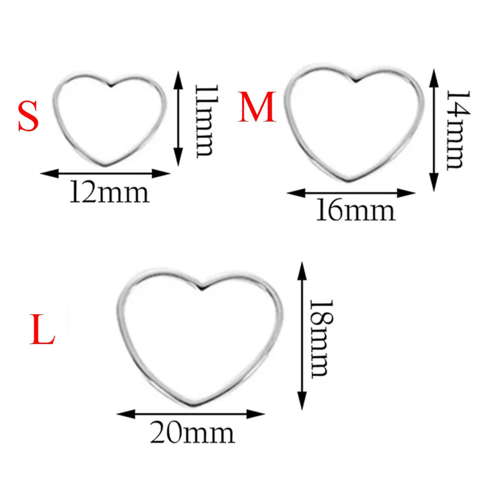 Wholesale Stainless Steel Hollow Love Triangle Round Water Drop Geometric Pattern Earrings Base Accessories With Electroplating - Image 6