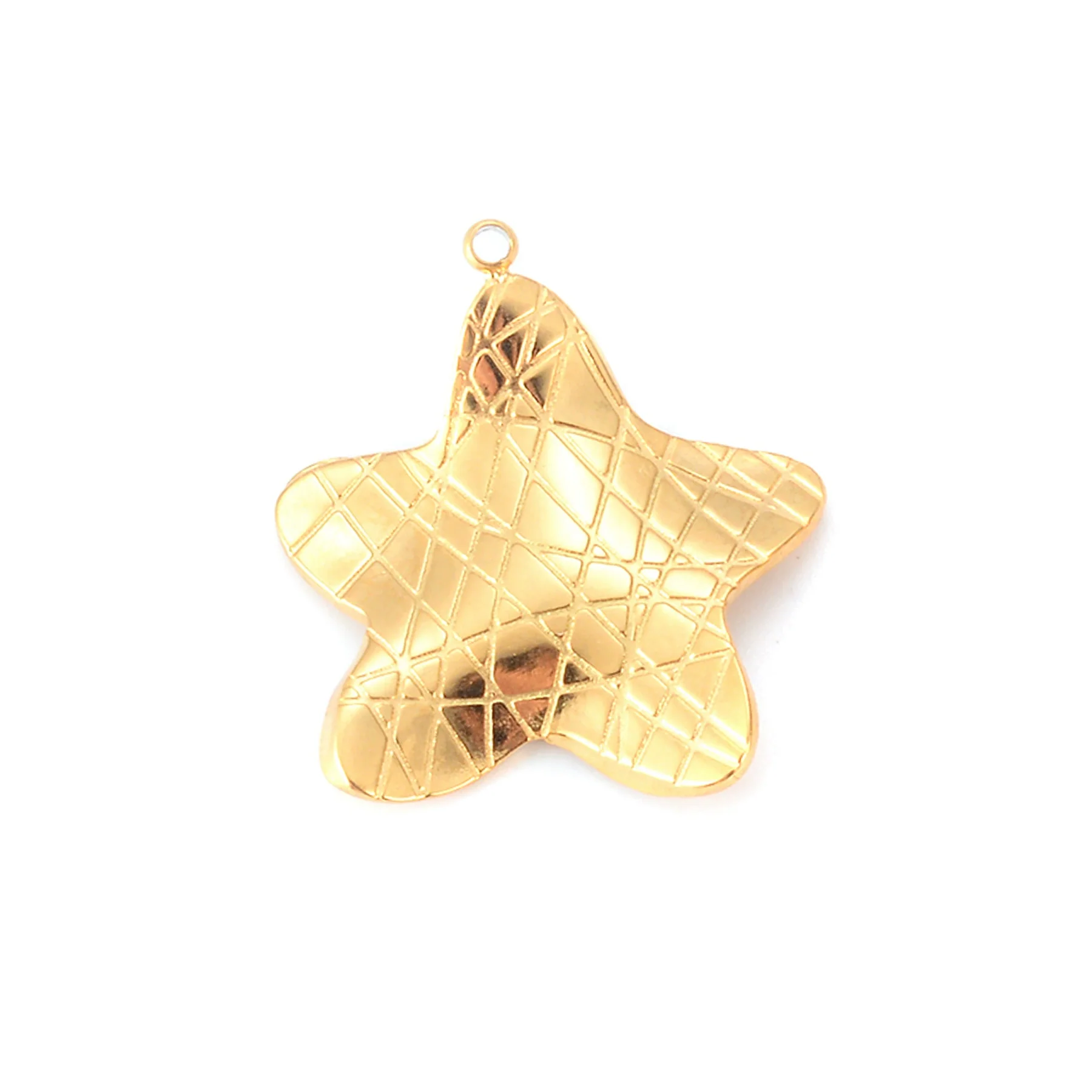 Wholesale Stainless Steel Jewelry Accessories Fivepointed Star Electroplated Pendant For Necklace And Earrings - Image 6