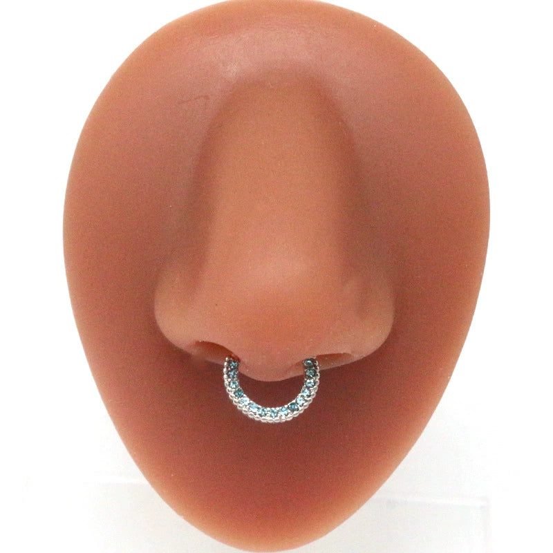 Wholesale Stainless Steel K9 Bow Nose Ring Jewelry With Electroplating Treatment - Image 12