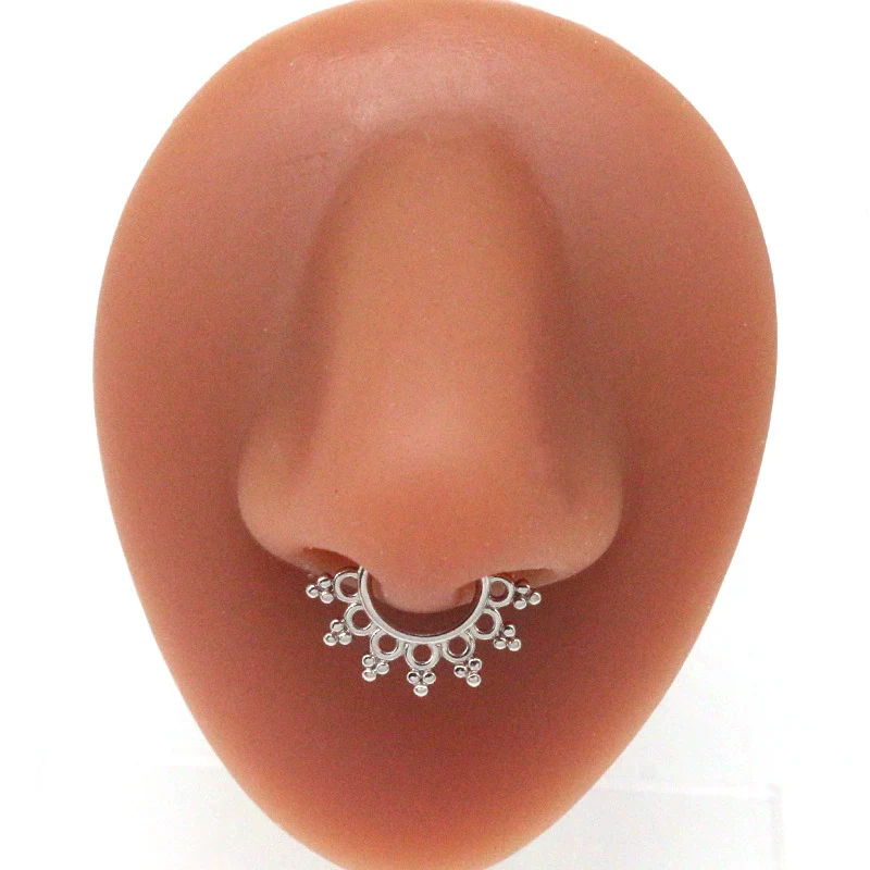 Wholesale Stainless Steel K9 Bow Nose Ring Jewelry With Electroplating Treatment - Image 3