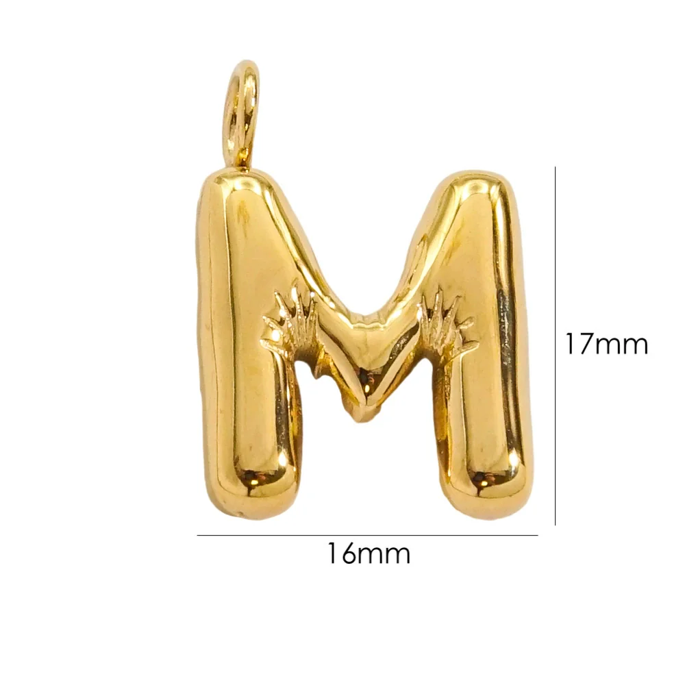 Wholesale Stainless Steel Letter Handmade Pendant With 14K Gold Expansion And Electroplating Treatment - Image 17