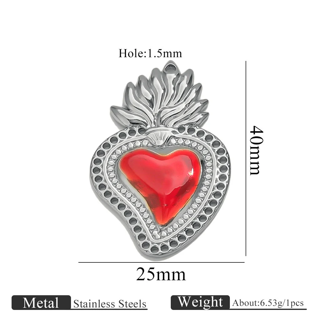 Wholesale Stainless Steel Light Luxury Heart Pendant Necklace For Women Electroplated Colorpreserving Diy - Image 11