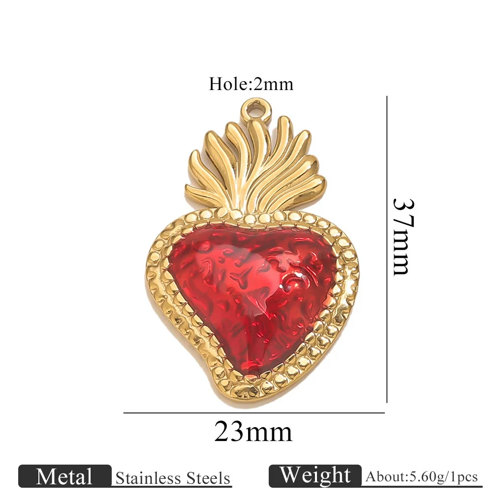 Wholesale Stainless Steel Light Luxury Heart Pendant Necklace For Women Electroplated Colorpreserving Diy - Image 12