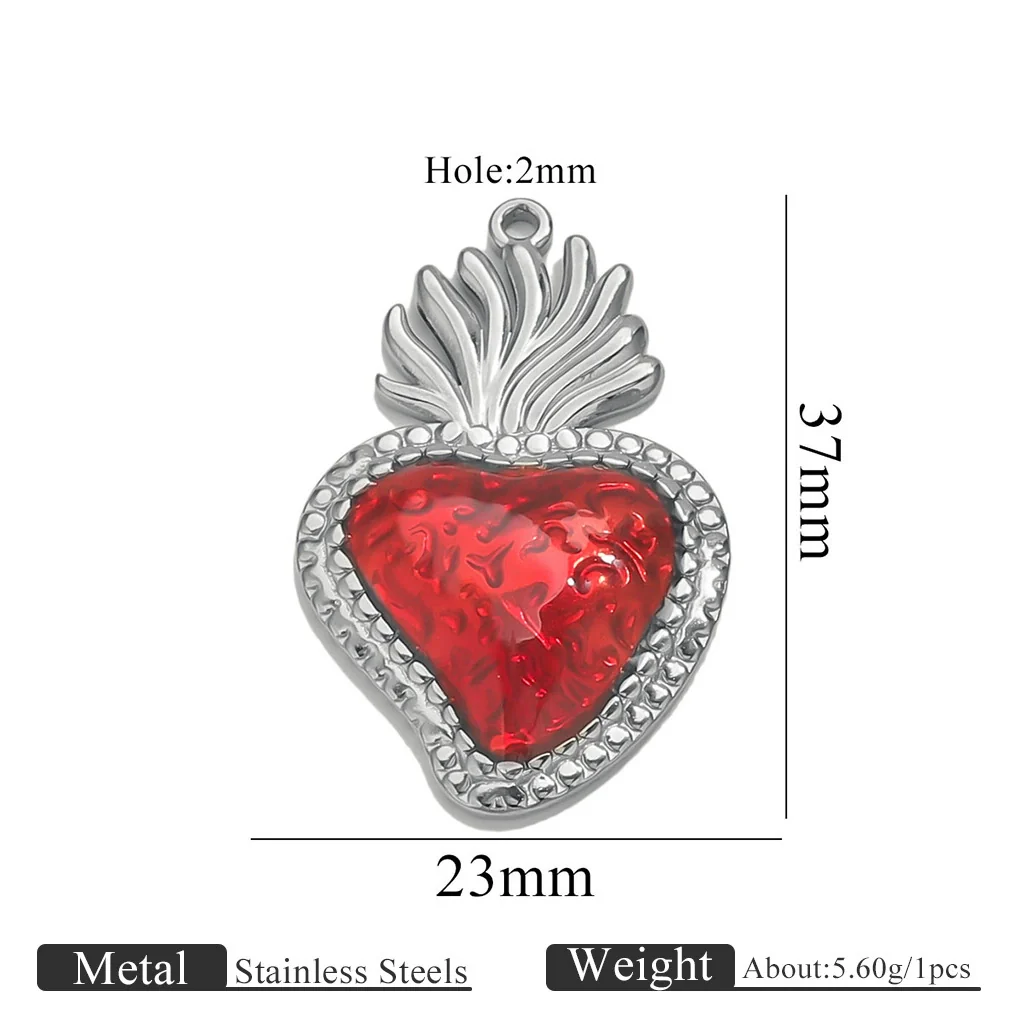 Wholesale Stainless Steel Light Luxury Heart Pendant Necklace For Women Electroplated Colorpreserving Diy - Image 13