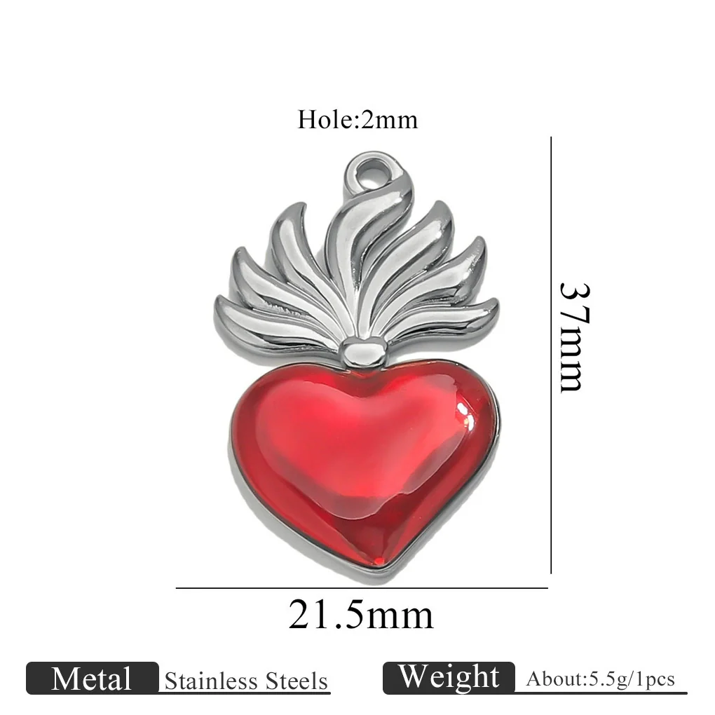 Wholesale Stainless Steel Light Luxury Heart Pendant Necklace For Women Electroplated Colorpreserving Diy - Image 17
