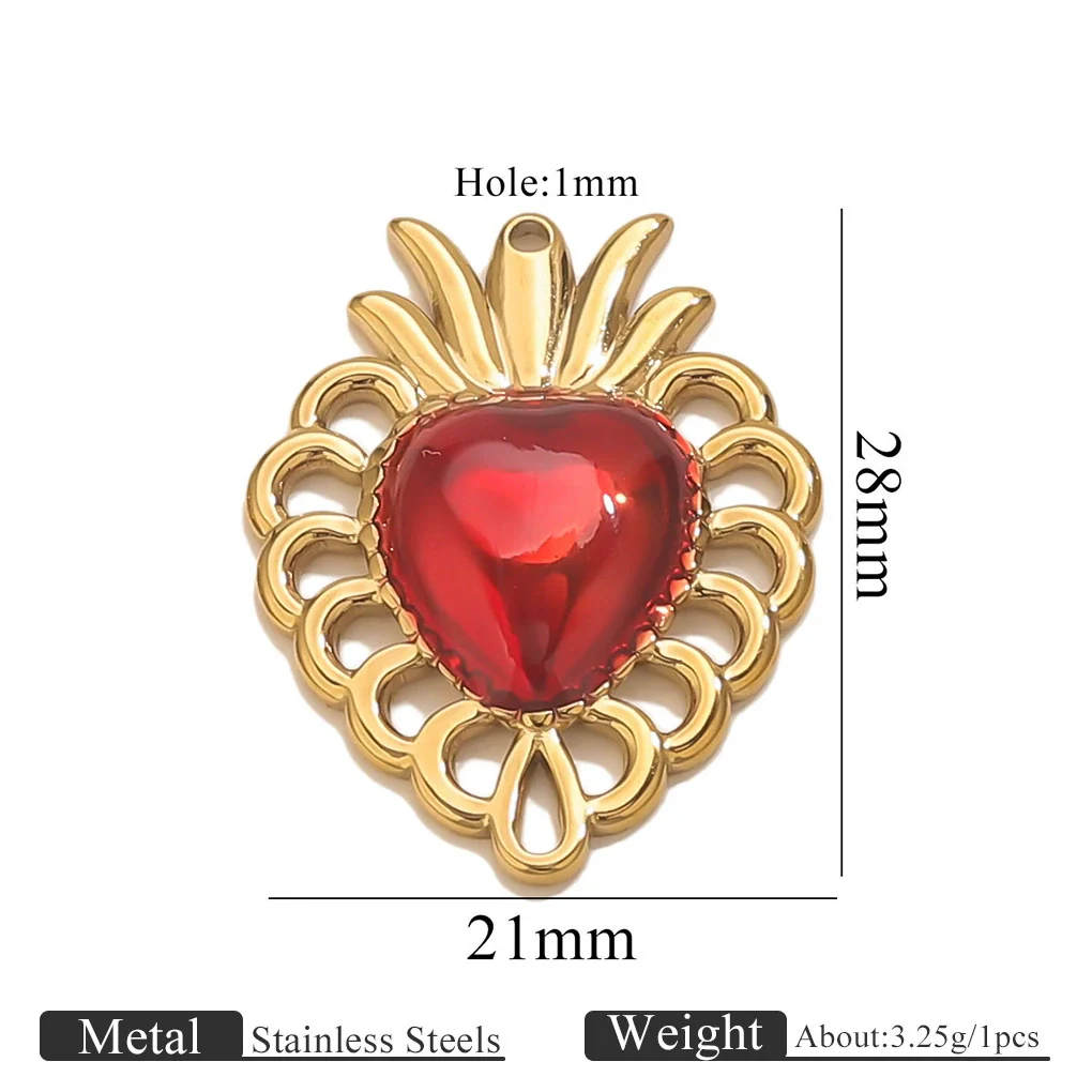 Wholesale Stainless Steel Light Luxury Heart Pendant Necklace For Women Electroplated Colorpreserving Diy - Image 18