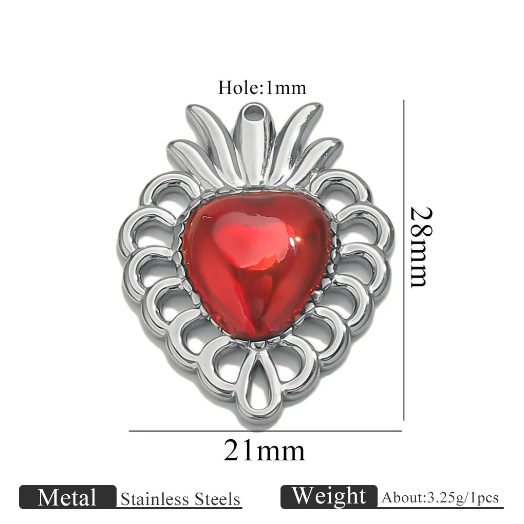 Wholesale Stainless Steel Light Luxury Heart Pendant Necklace For Women Electroplated Colorpreserving Diy - Image 19
