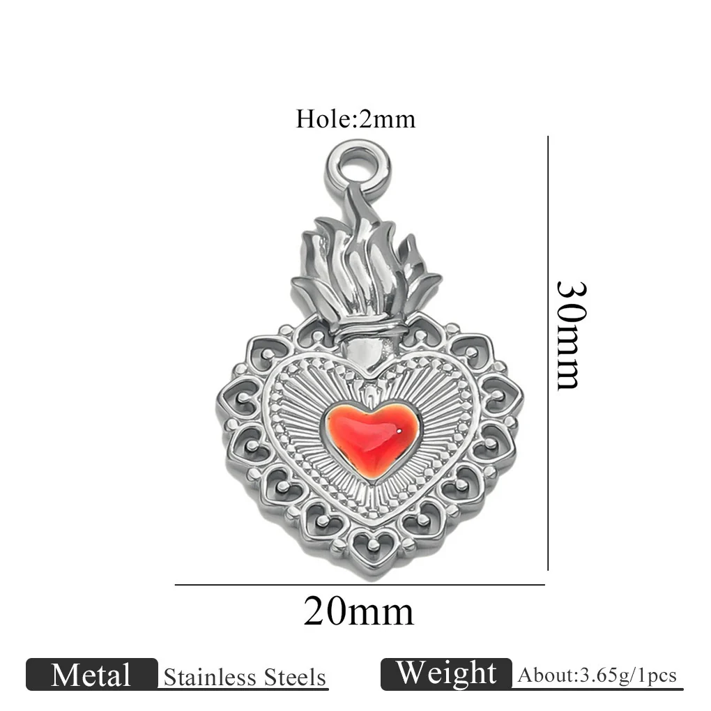 Wholesale Stainless Steel Light Luxury Heart Pendant Necklace For Women Electroplated Colorpreserving Diy - Image 21
