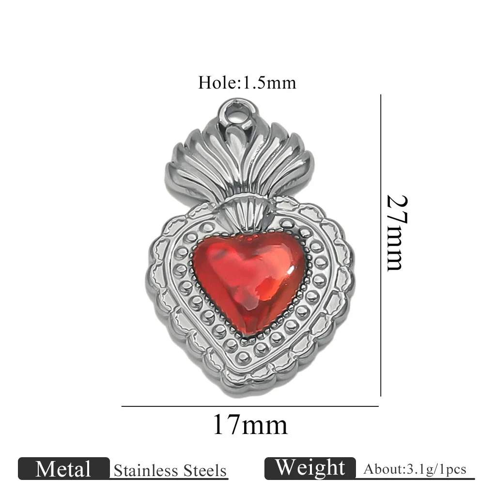 Wholesale Stainless Steel Light Luxury Heart Pendant Necklace For Women Electroplated Colorpreserving Diy - Image 27