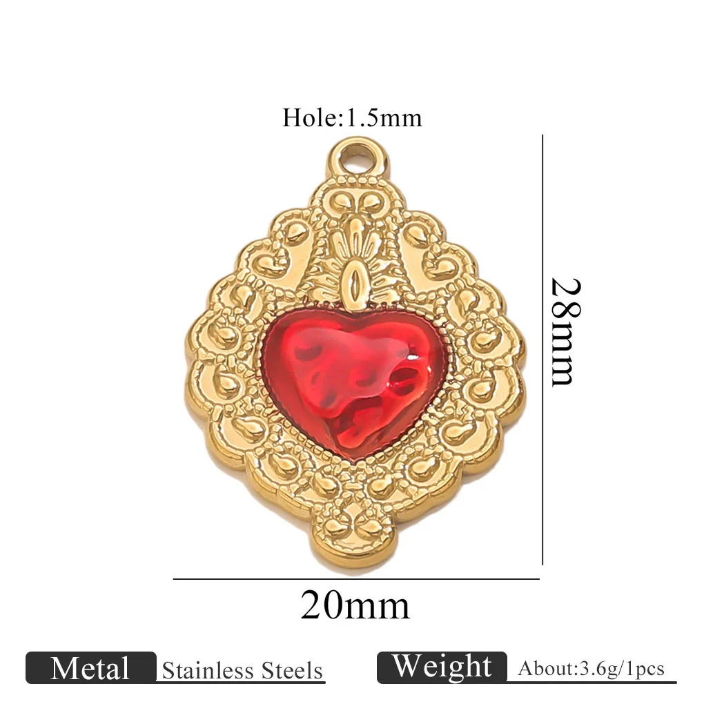 Wholesale Stainless Steel Light Luxury Heart Pendant Necklace For Women Electroplated Colorpreserving Diy - Image 30