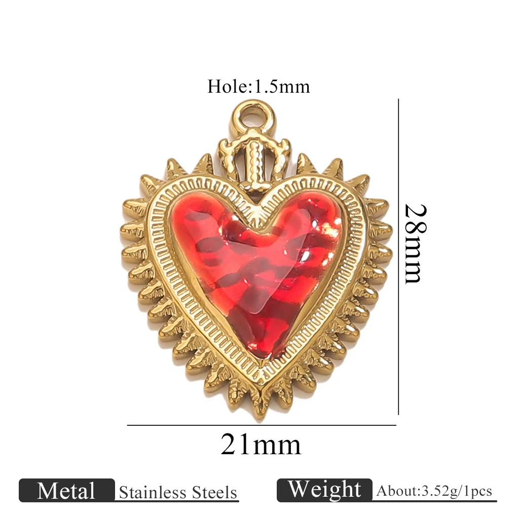 Wholesale Stainless Steel Light Luxury Heart Pendant Necklace For Women Electroplated Colorpreserving Diy - Image 32