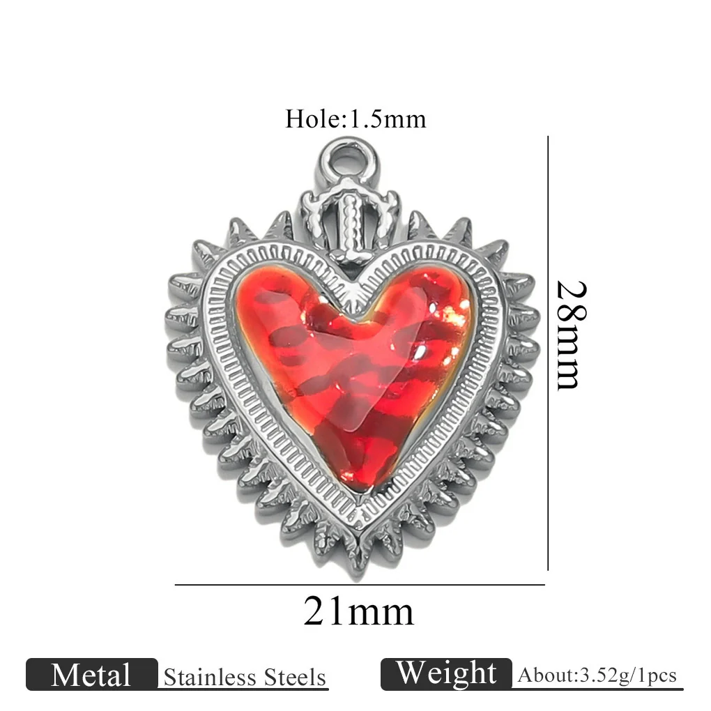 Wholesale Stainless Steel Light Luxury Heart Pendant Necklace For Women Electroplated Colorpreserving Diy - Image 33