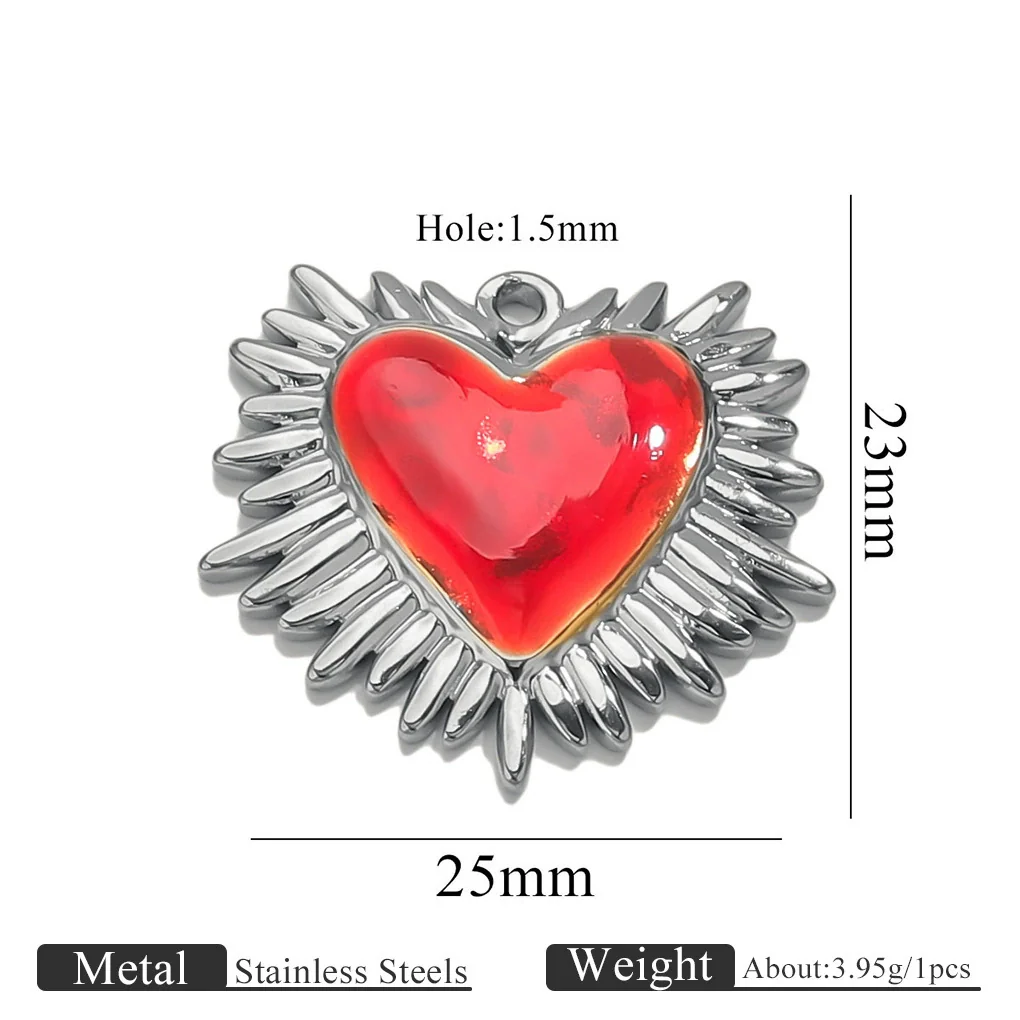 Wholesale Stainless Steel Light Luxury Heart Pendant Necklace For Women Electroplated Colorpreserving Diy - Image 35