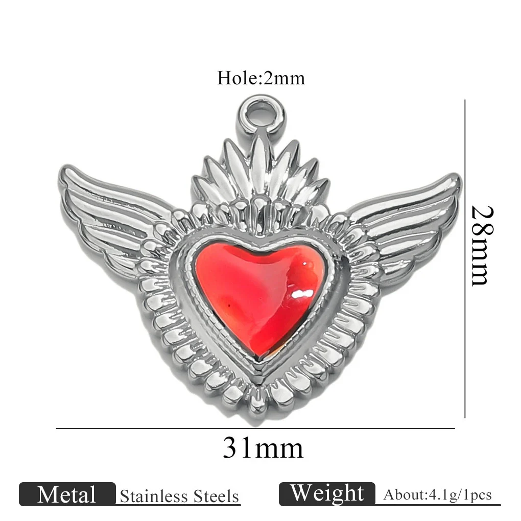Wholesale Stainless Steel Light Luxury Heart Pendant Necklace For Women Electroplated Colorpreserving Diy - Image 39