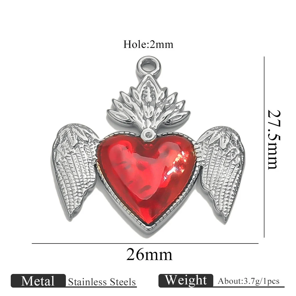 Wholesale Stainless Steel Light Luxury Heart Pendant Necklace For Women Electroplated Colorpreserving Diy - Image 41
