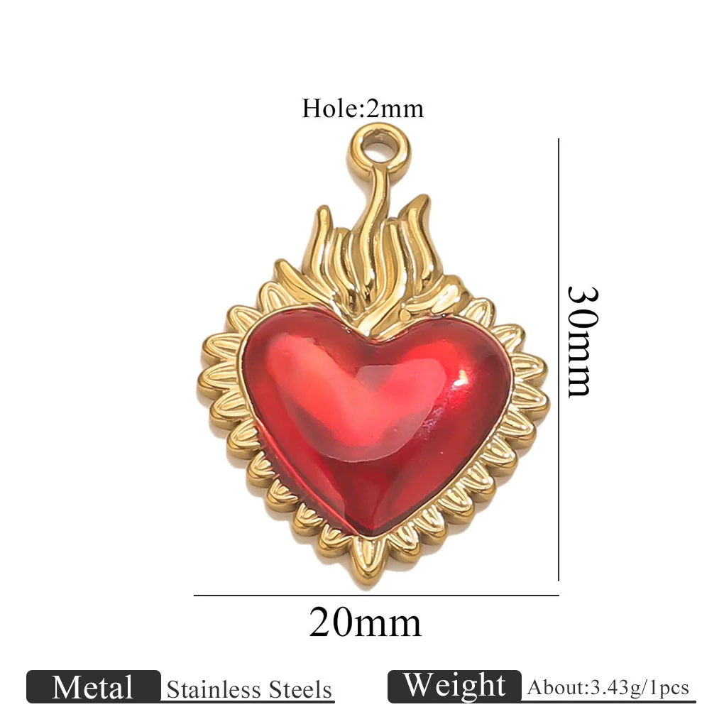 Wholesale Stainless Steel Light Luxury Heart Pendant Necklace For Women Electroplated Colorpreserving Diy - Image 42