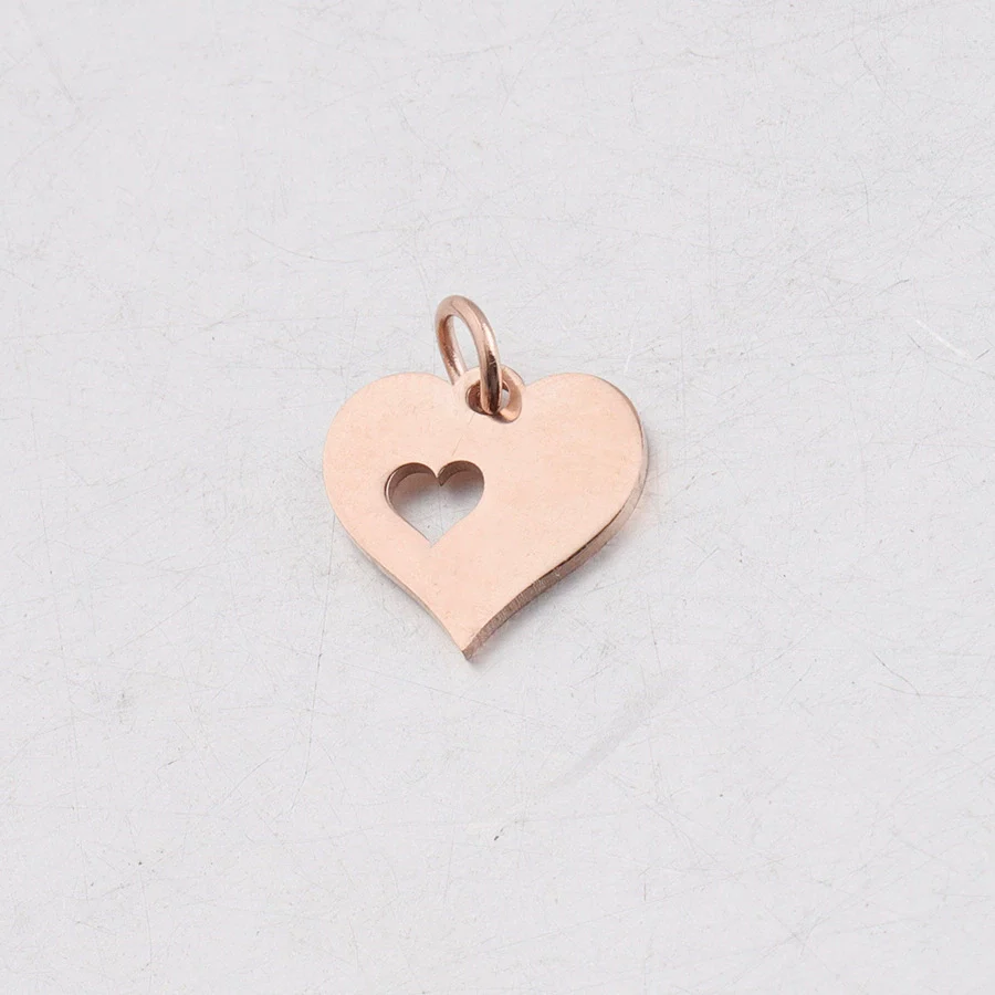 Wholesale Stainless Steel Love Heart Pendant Jewelry Accessories With Polishing Treatment And Smooth Pattern - Image 7