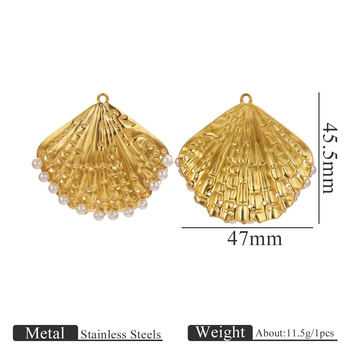 Wholesale Stainless Steel Marine Life Conch Shell Pendant Diy Handmade Jewelry Accessories Electroplated - Image 10