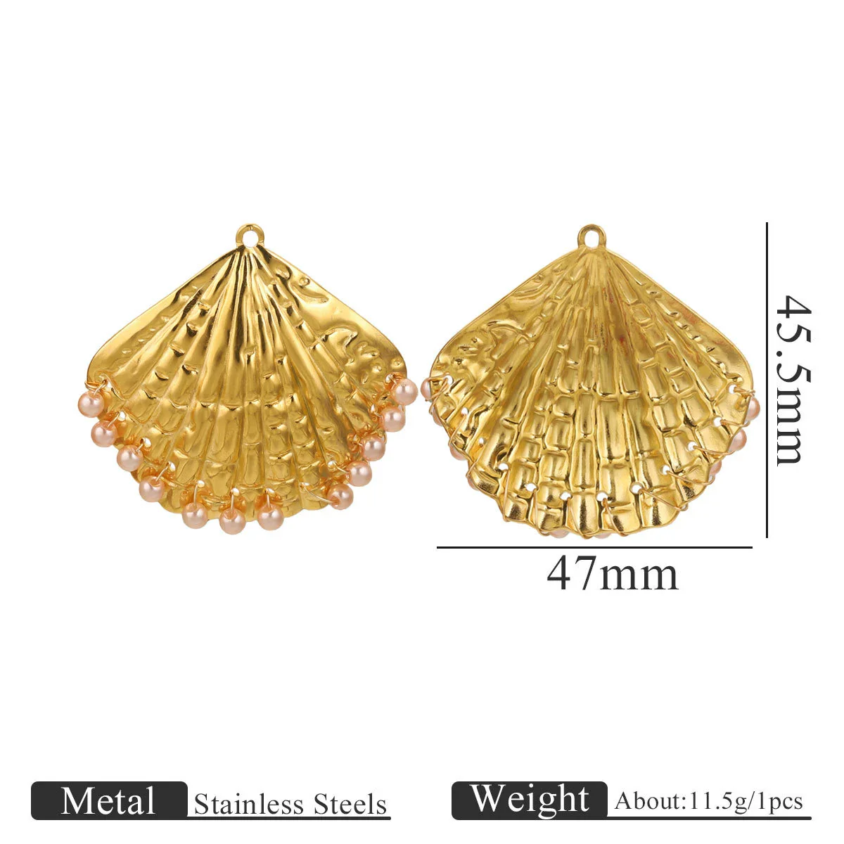 Wholesale Stainless Steel Marine Life Conch Shell Pendant Diy Handmade Jewelry Accessories Electroplated - Image 11