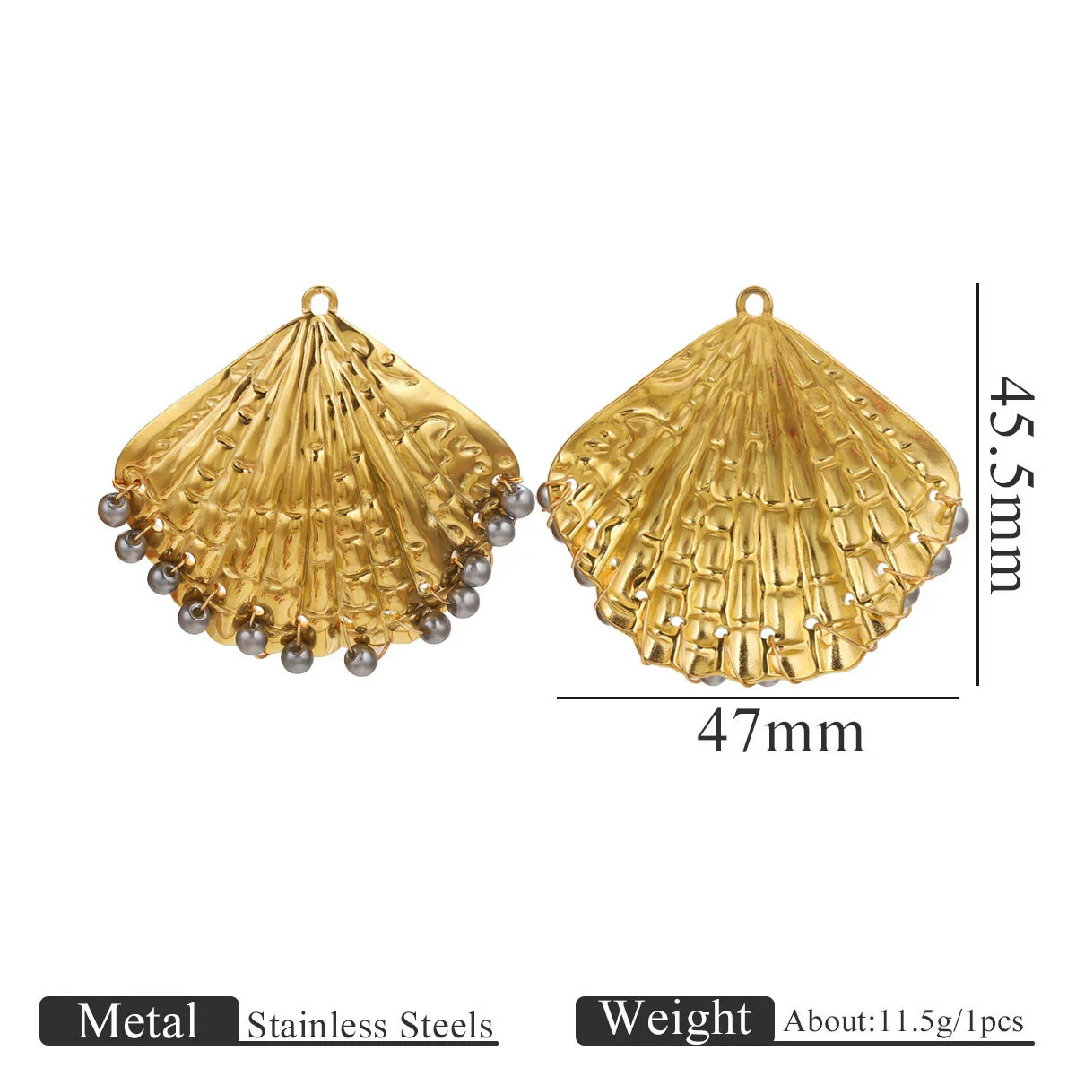 Wholesale Stainless Steel Marine Life Conch Shell Pendant Diy Handmade Jewelry Accessories Electroplated - Image 13