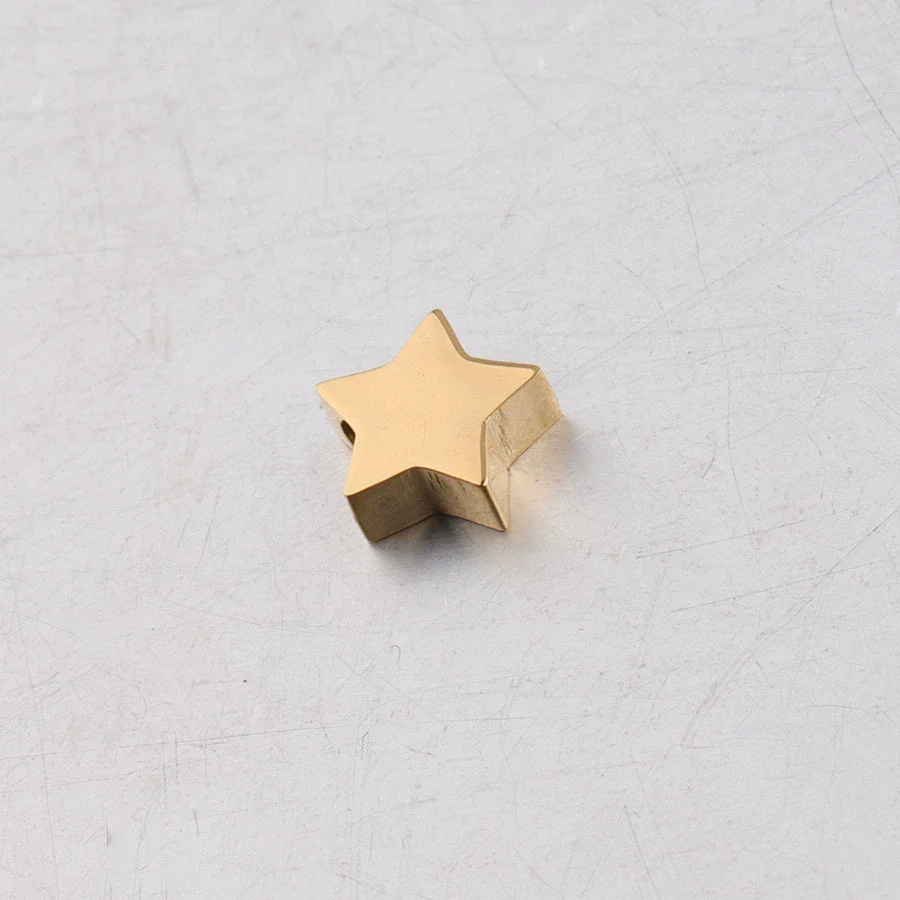 Wholesale Stainless Steel Mirror Polished Fivepointed Star Beads Diy Jewelry Accessories Pendant - Image 6