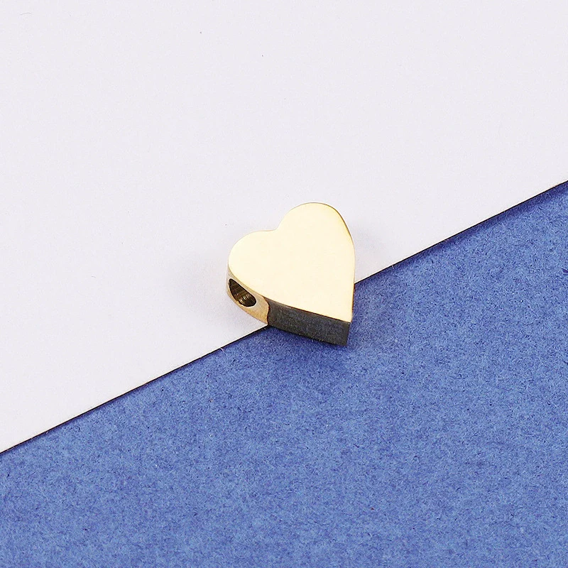 Wholesale Stainless Steel Mirror Polished Love Shaped Glossy Loose Beads Jewelry Accessories Diy Handmade - Image 7