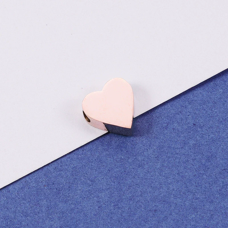 Wholesale Stainless Steel Mirror Polished Love Shaped Glossy Loose Beads Jewelry Accessories Diy Handmade - Image 8