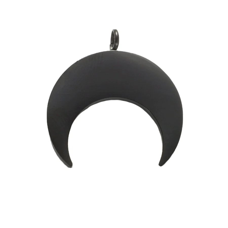 Wholesale Stainless Steel Moon Crescent Horn Pendant Jewelry Accessories Mirror Polished Little Fresh Minimalist Style - Image 8