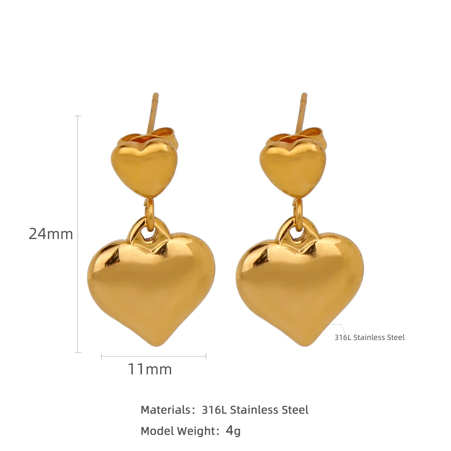 Wholesale Stainless Steel Natural Style Geometric And Leaf Patterned Electroplated Triangle Blade Lava Texture Earrings For Women - Image 13