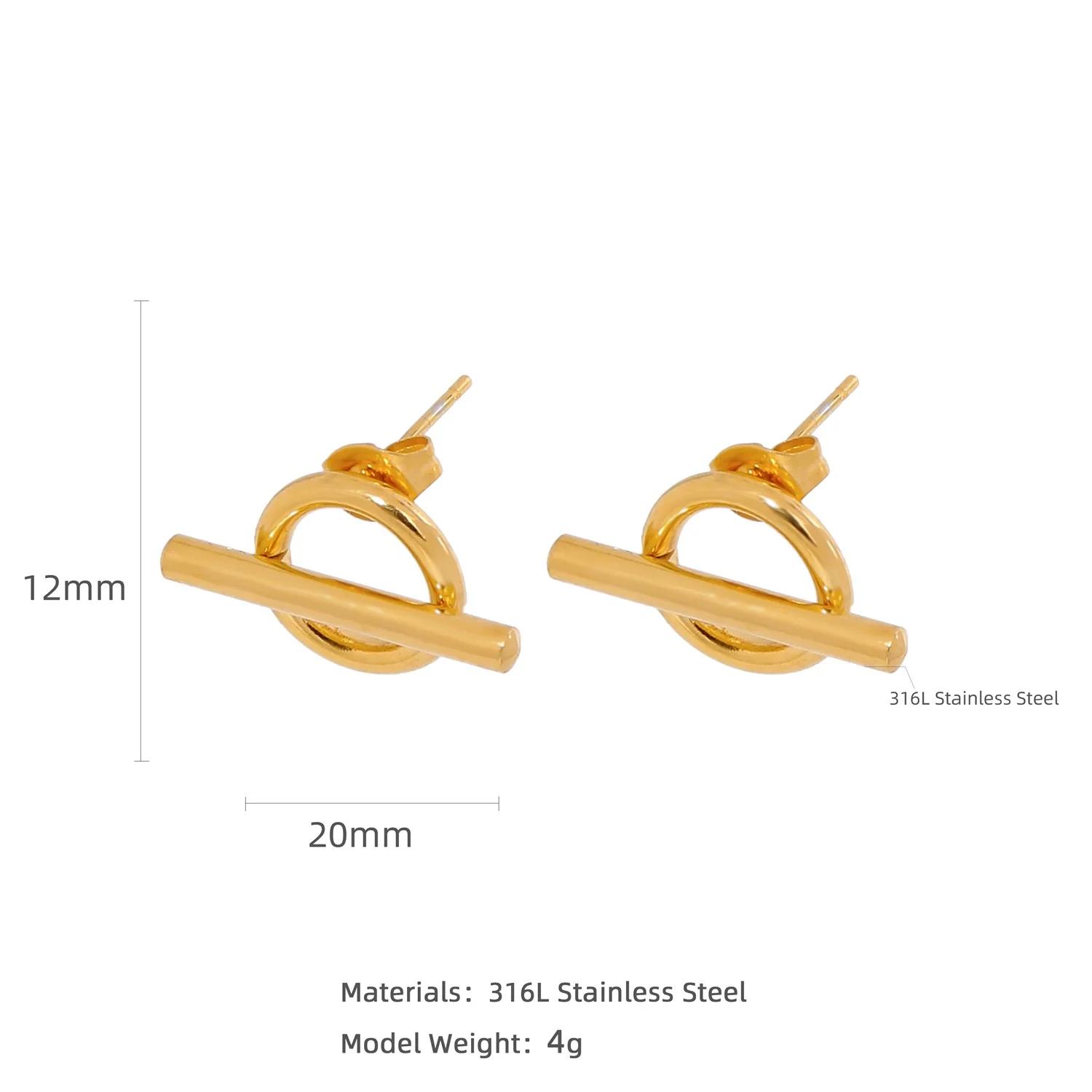 Wholesale Stainless Steel Natural Style Geometric And Leaf Patterned Electroplated Triangle Blade Lava Texture Earrings For Women - Image 15