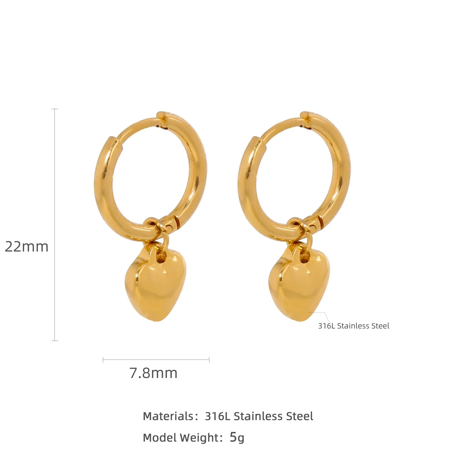 Wholesale Stainless Steel Natural Style Geometric And Leaf Patterned Electroplated Triangle Blade Lava Texture Earrings For Women - Image 22