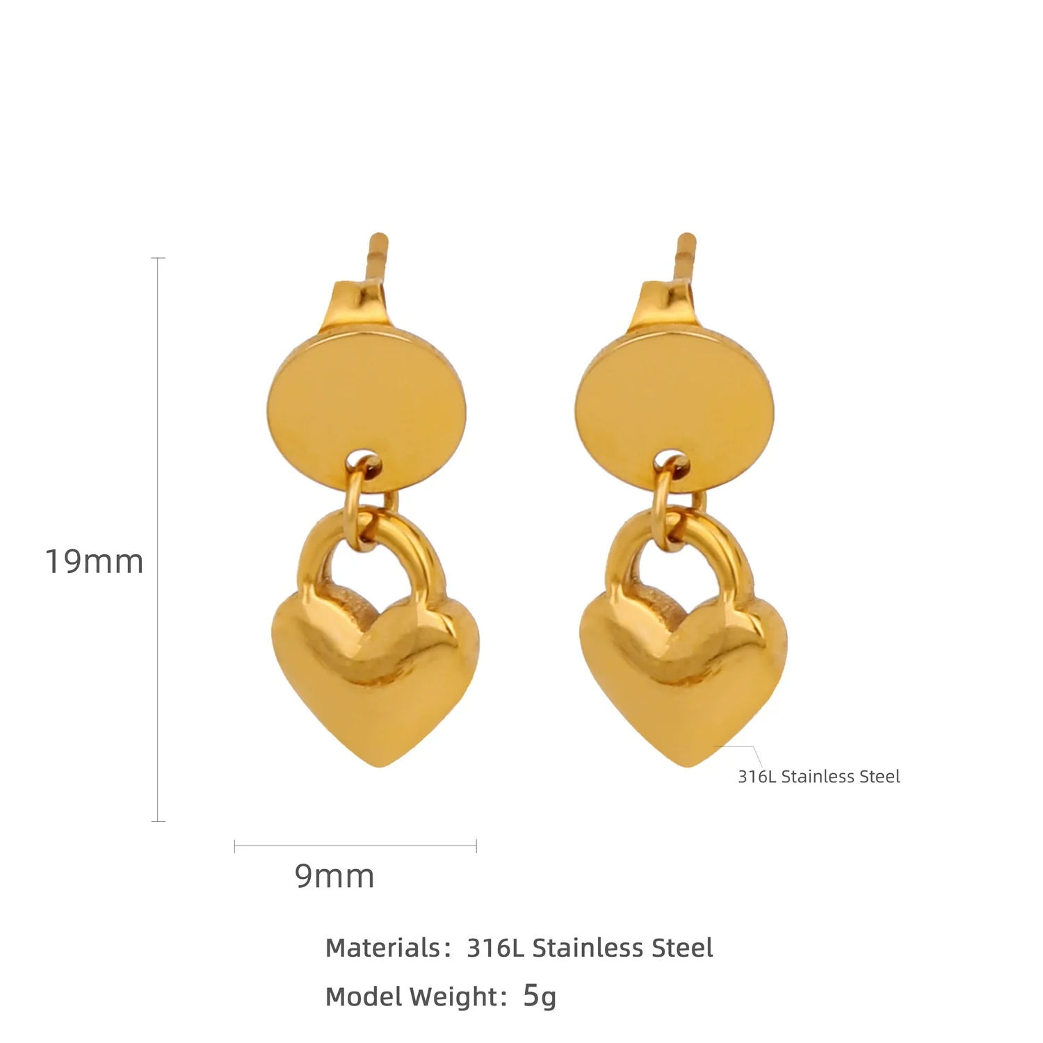 Wholesale Stainless Steel Natural Style Geometric And Leaf Patterned Electroplated Triangle Blade Lava Texture Earrings For Women - Image 24