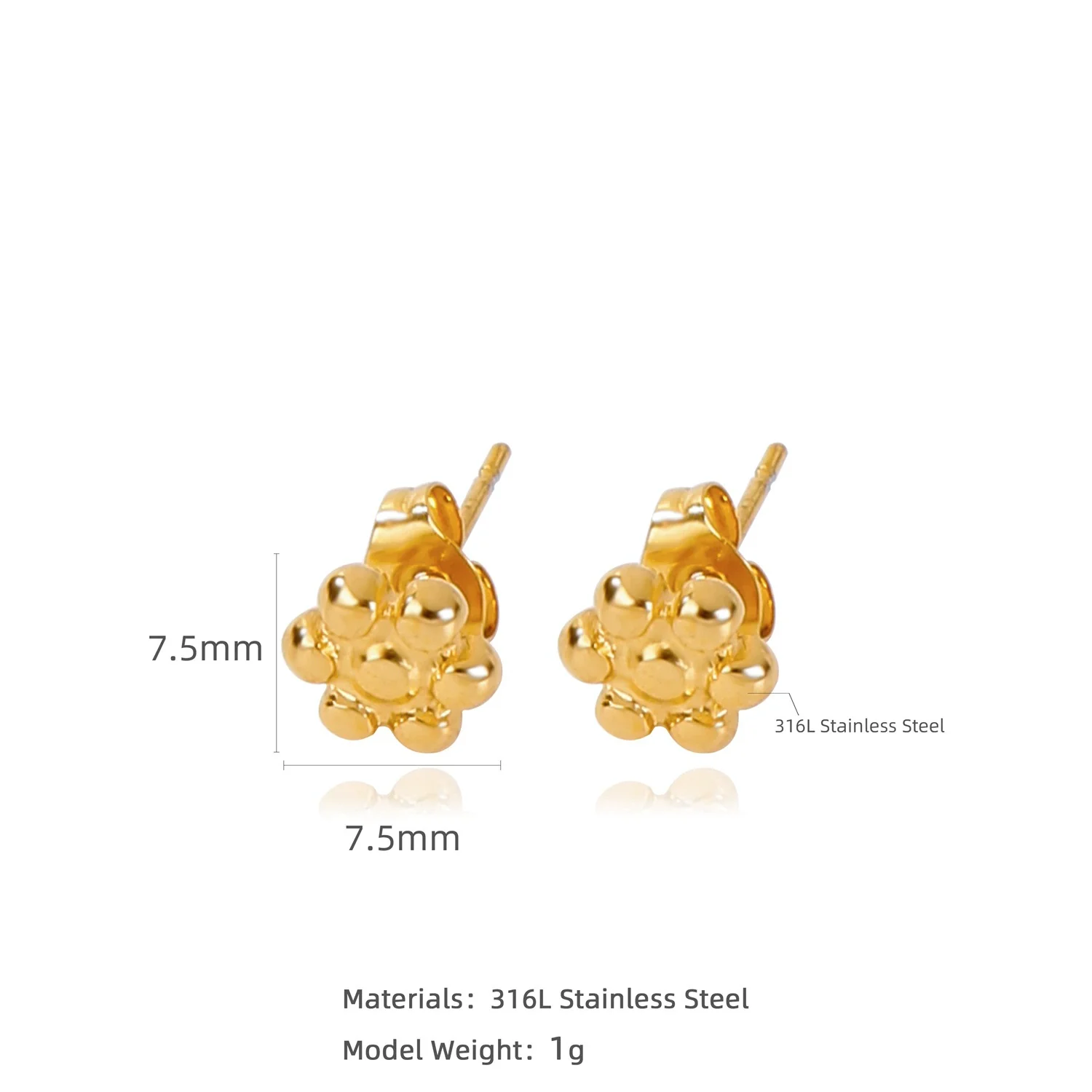 Wholesale Stainless Steel Natural Style Geometric And Leaf Patterned Electroplated Triangle Blade Lava Texture Earrings For Women - Image 26